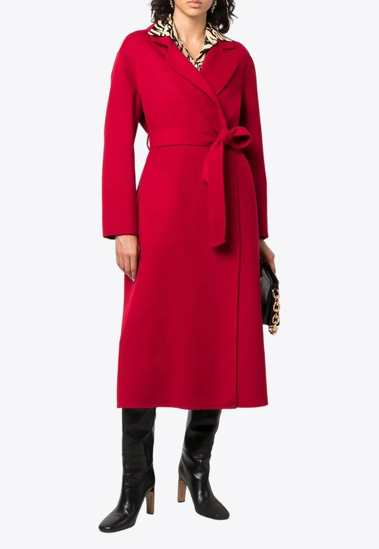 Leak Self-Tie Long Coat