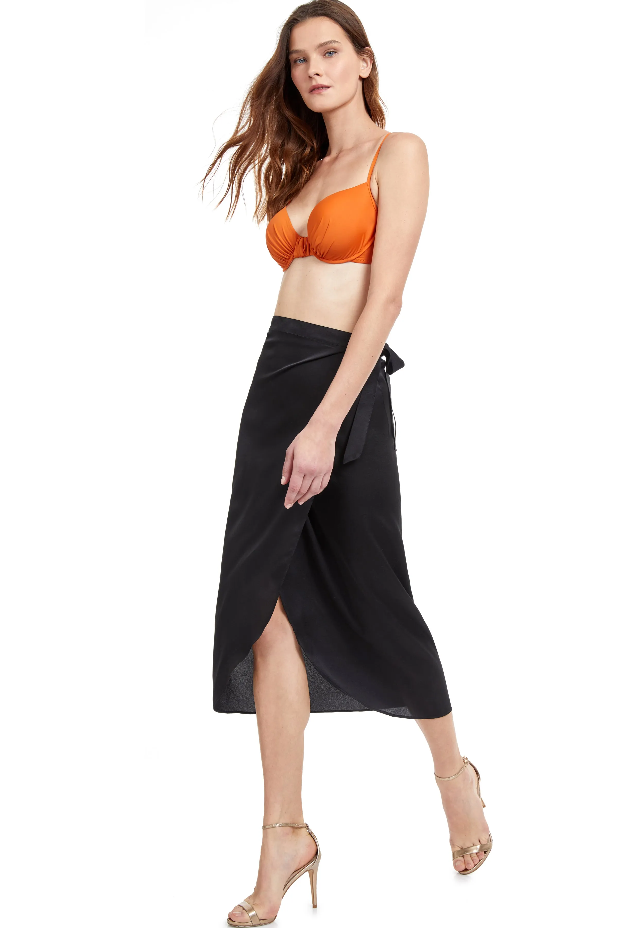 LIV Side Tie Long Sarong Skirt