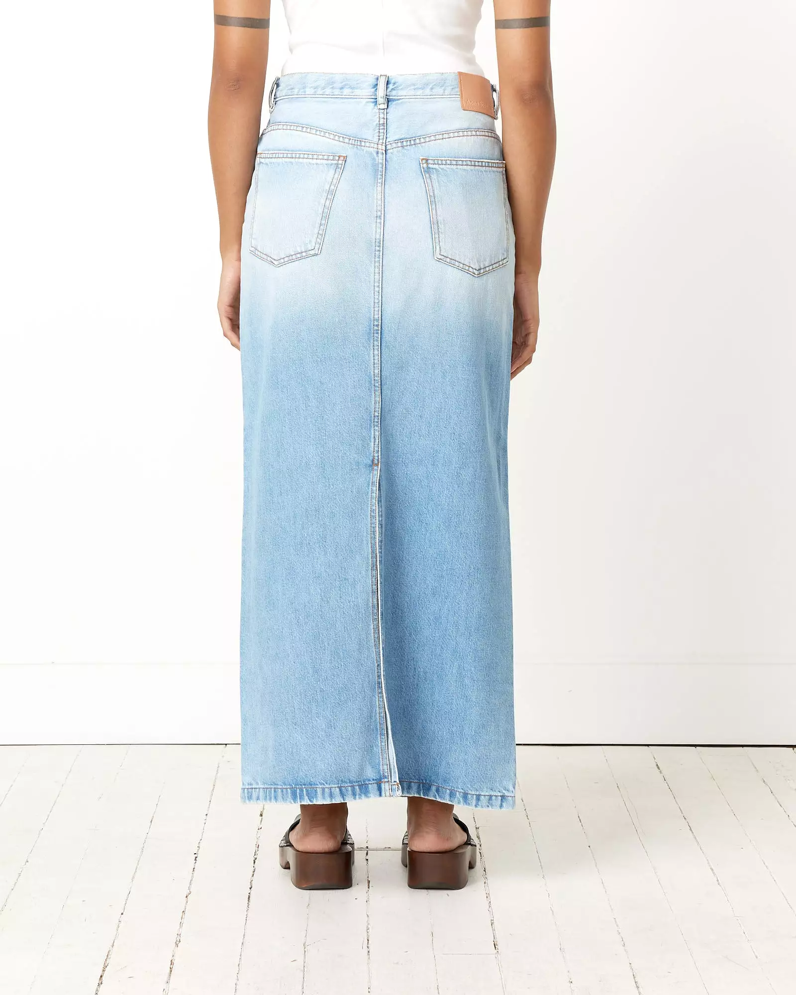 Long Denim Skirt