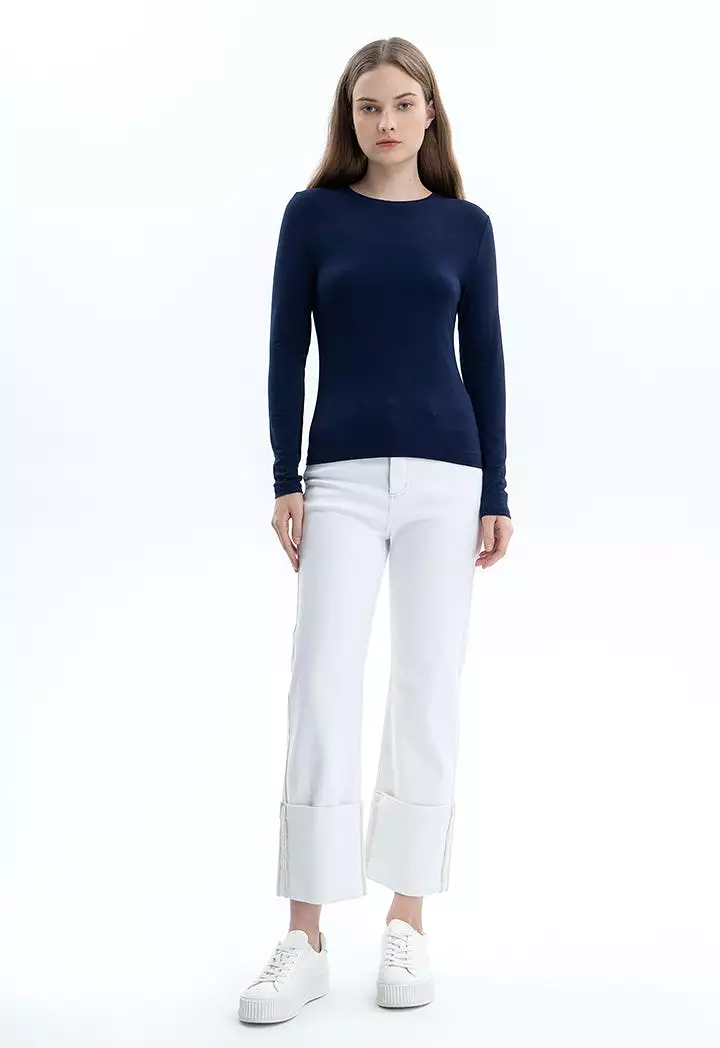 Long Sleeve Basic Solid Top