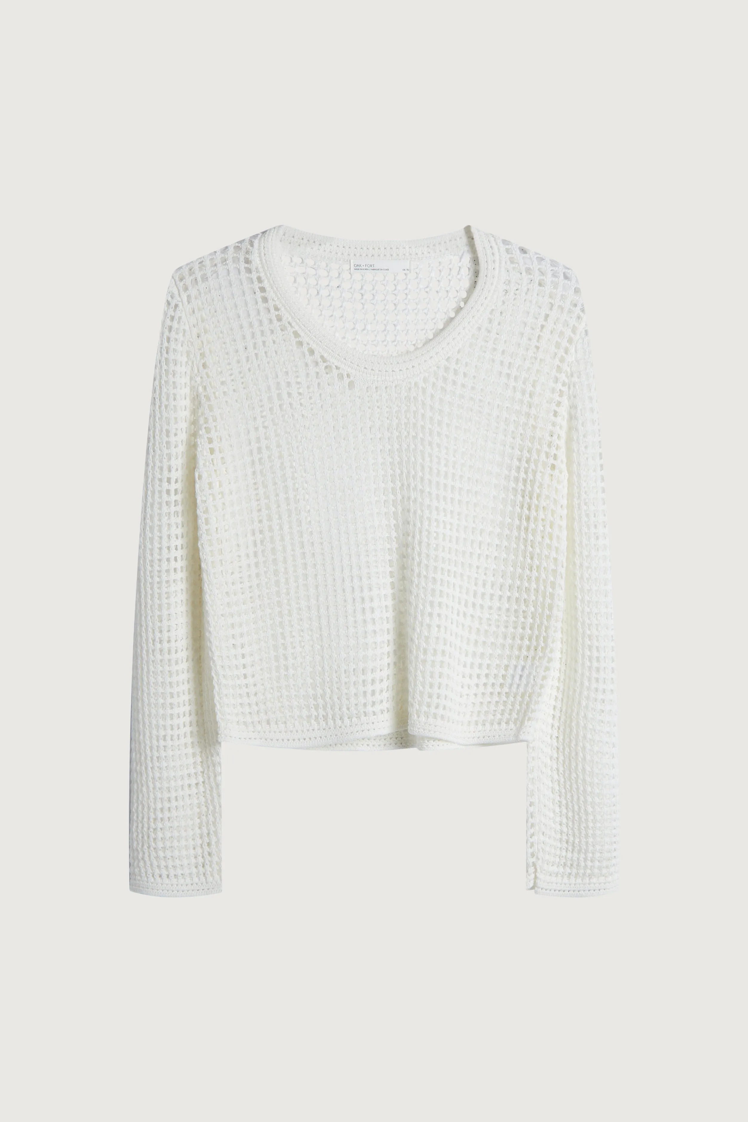 LONG SLEEVE MESH SWEATER