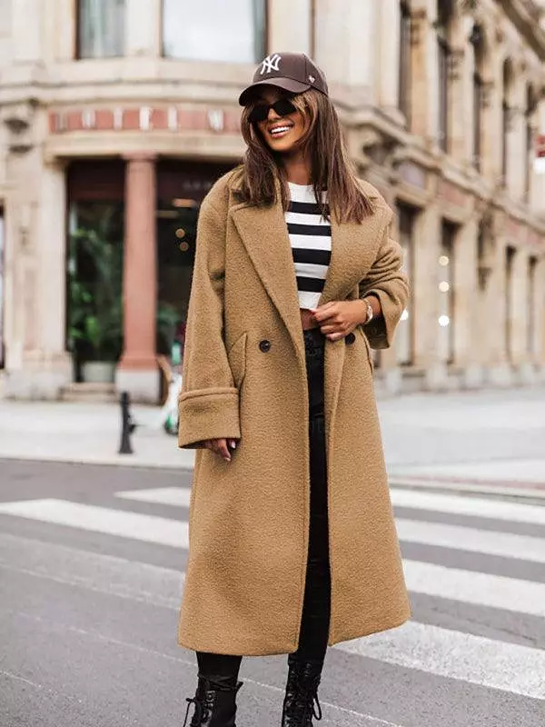 Loose Oversize Woolen Women Coat