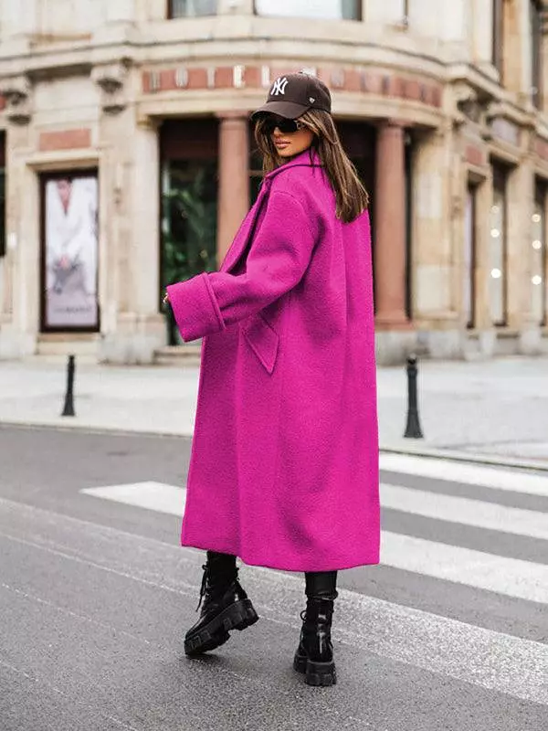 Loose Oversize Woolen Women Coat