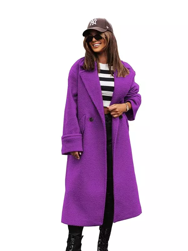 Loose Oversize Woolen Women Coat