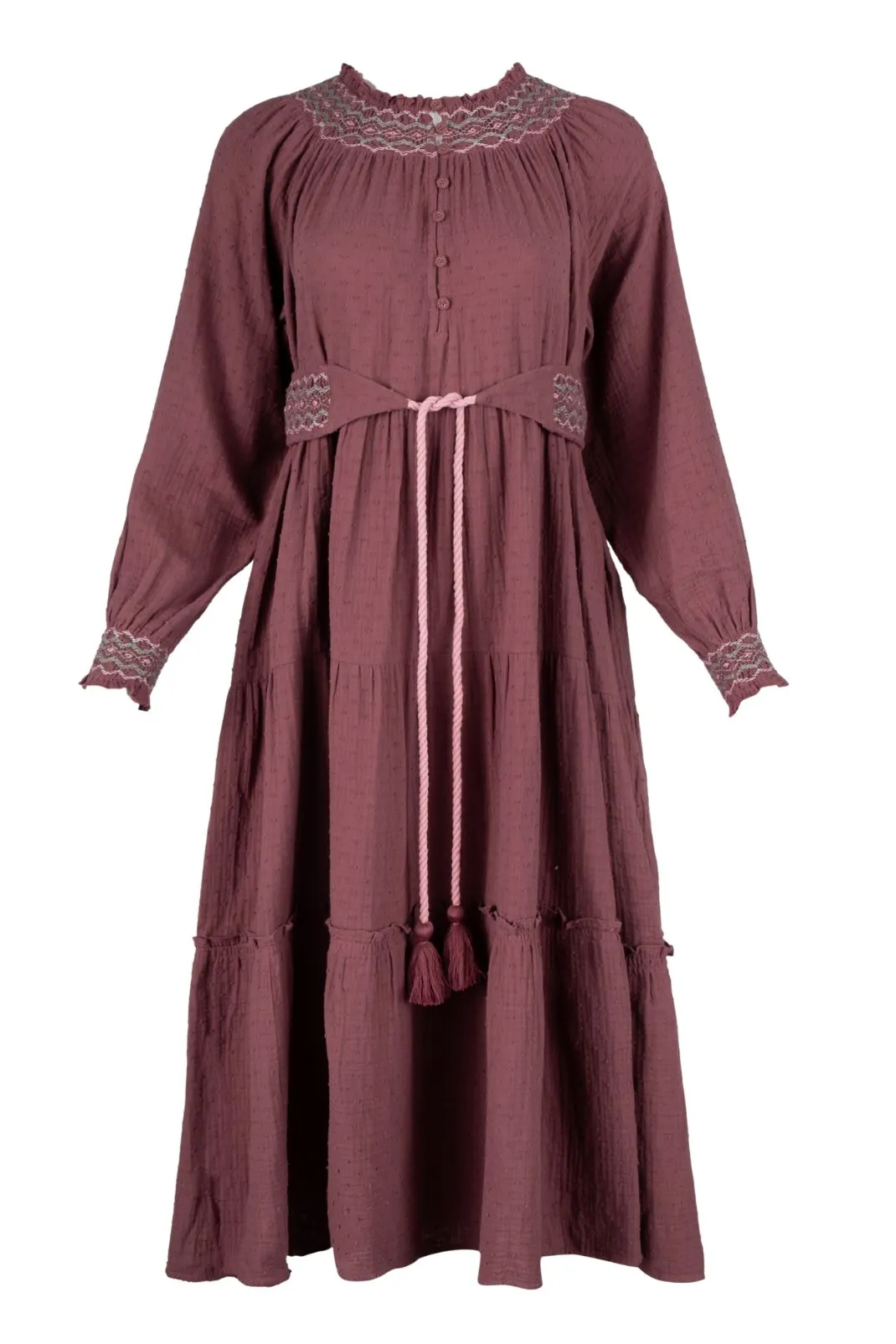 Lucy Dress in Vintage Wine