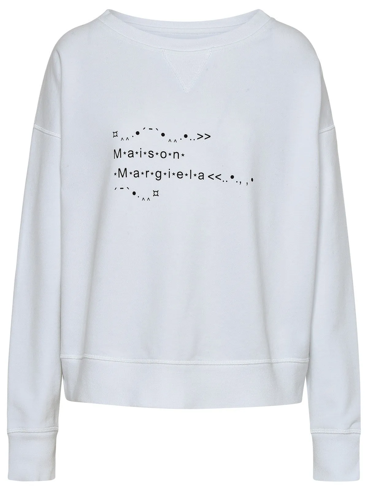 Maison Margiela Logo Printed Crewneck Sweatshirt