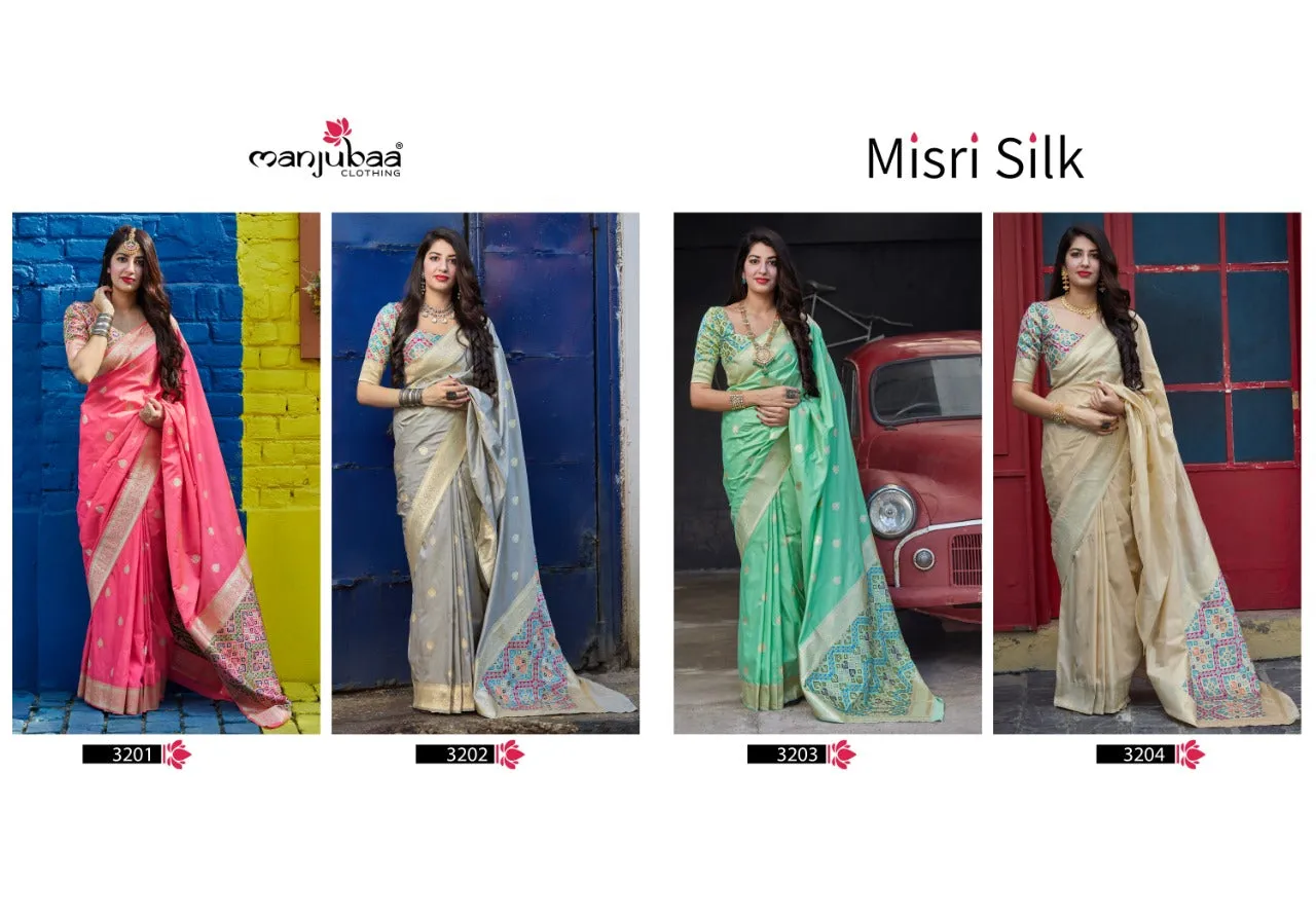 Manjuba Clothing Presents Misri Silk Fancy Designer Sarees