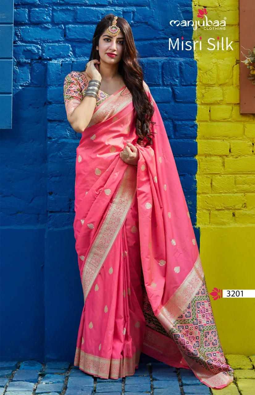 Manjuba Clothing Presents Misri Silk Fancy Designer Sarees