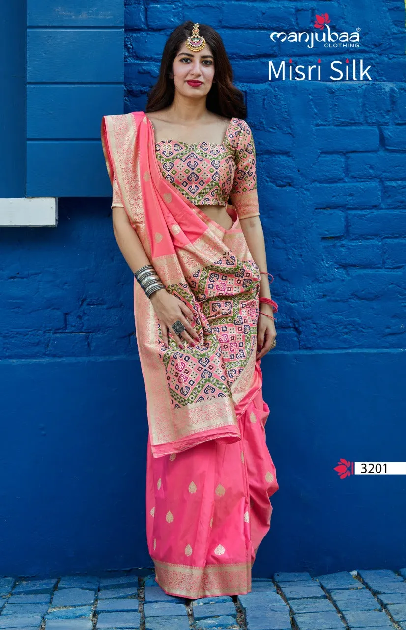 Manjuba Clothing Presents Misri Silk Fancy Designer Sarees