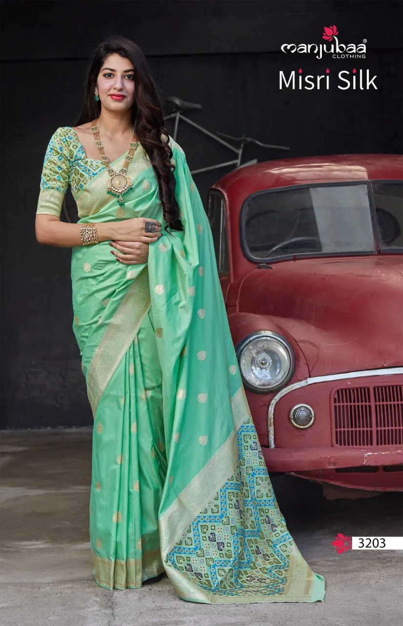 Manjuba Clothing Presents Misri Silk Fancy Designer Sarees