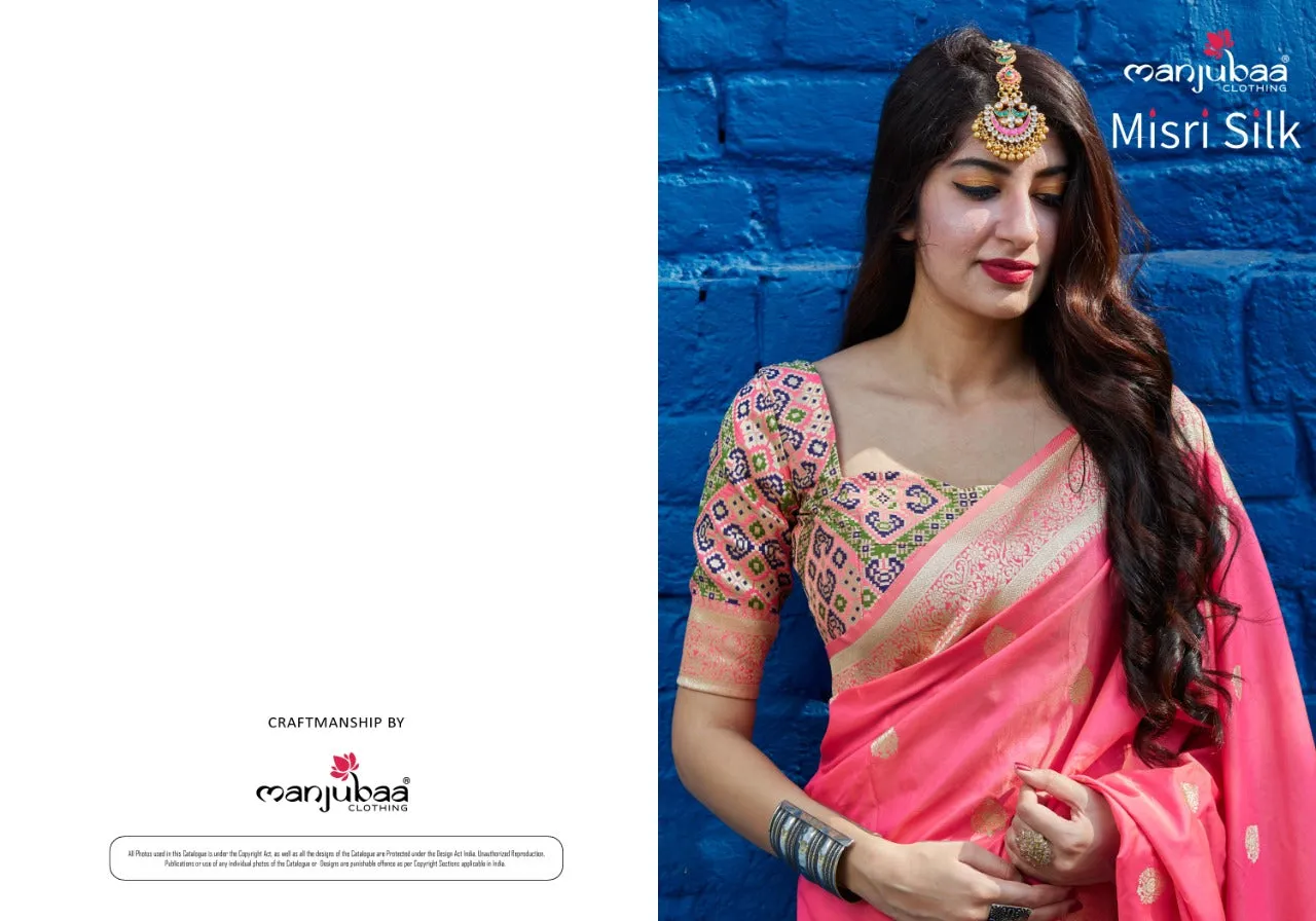 Manjuba Clothing Presents Misri Silk Fancy Designer Sarees