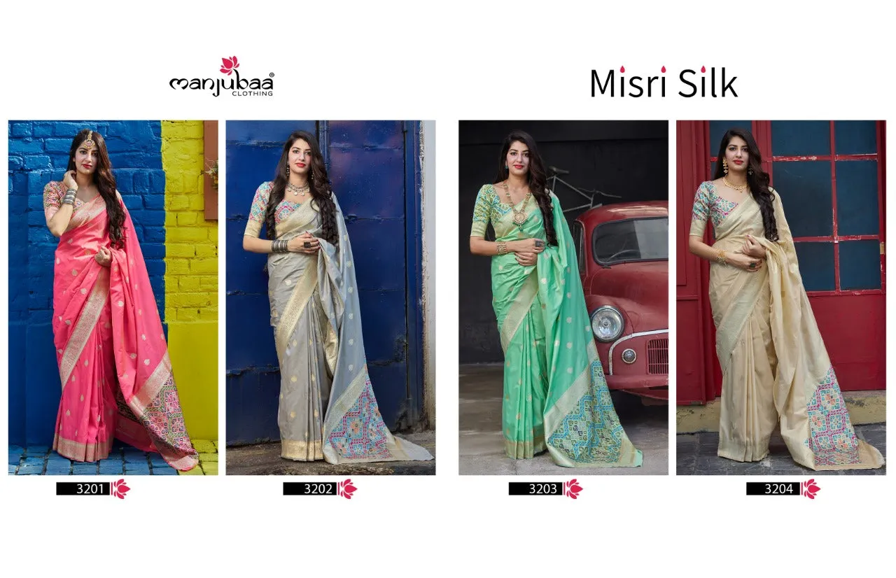 Manjuba Clothing Presents Misri Silk Fancy Designer Sarees