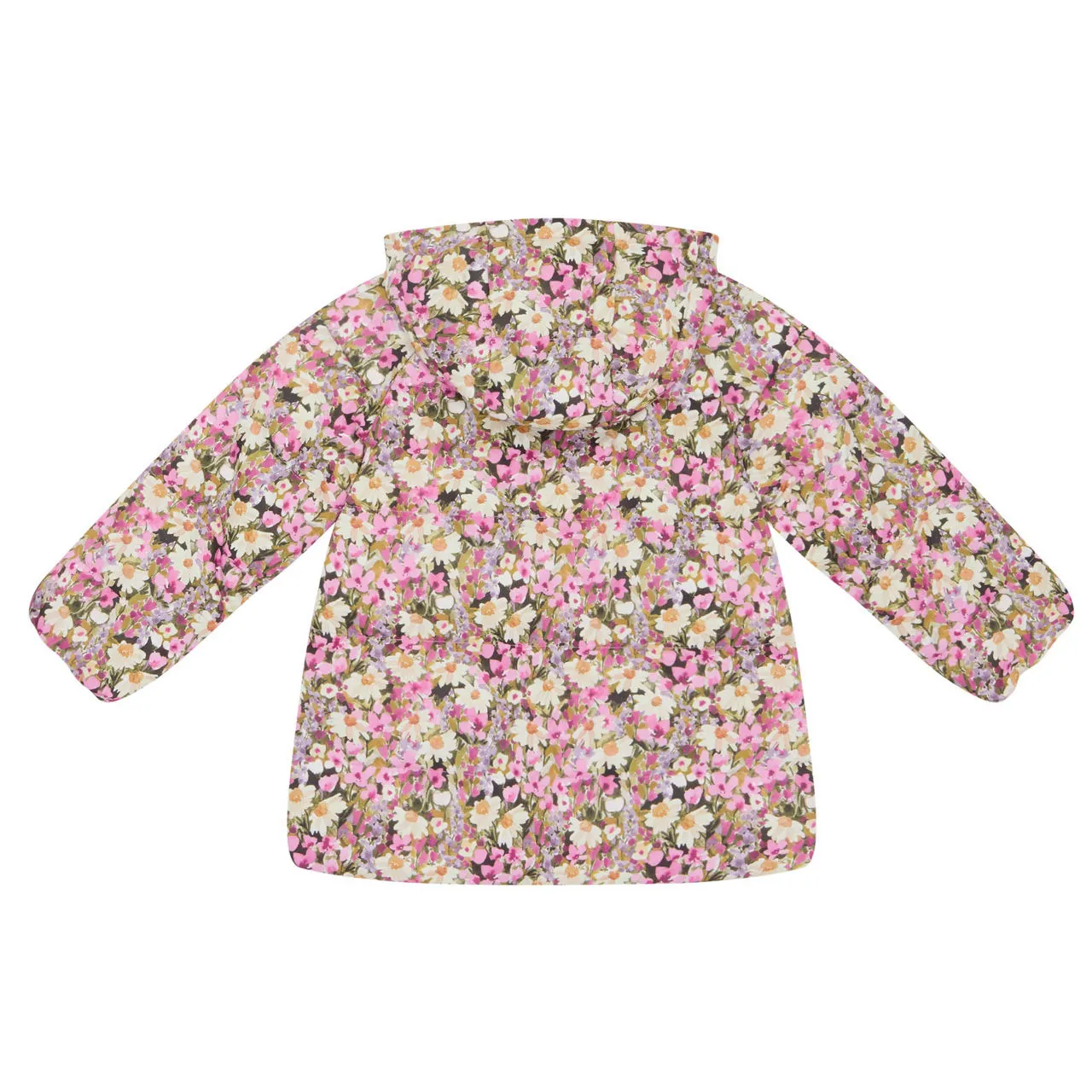 MAYORAL Floral Padded Reversible Jacket - Tapioca