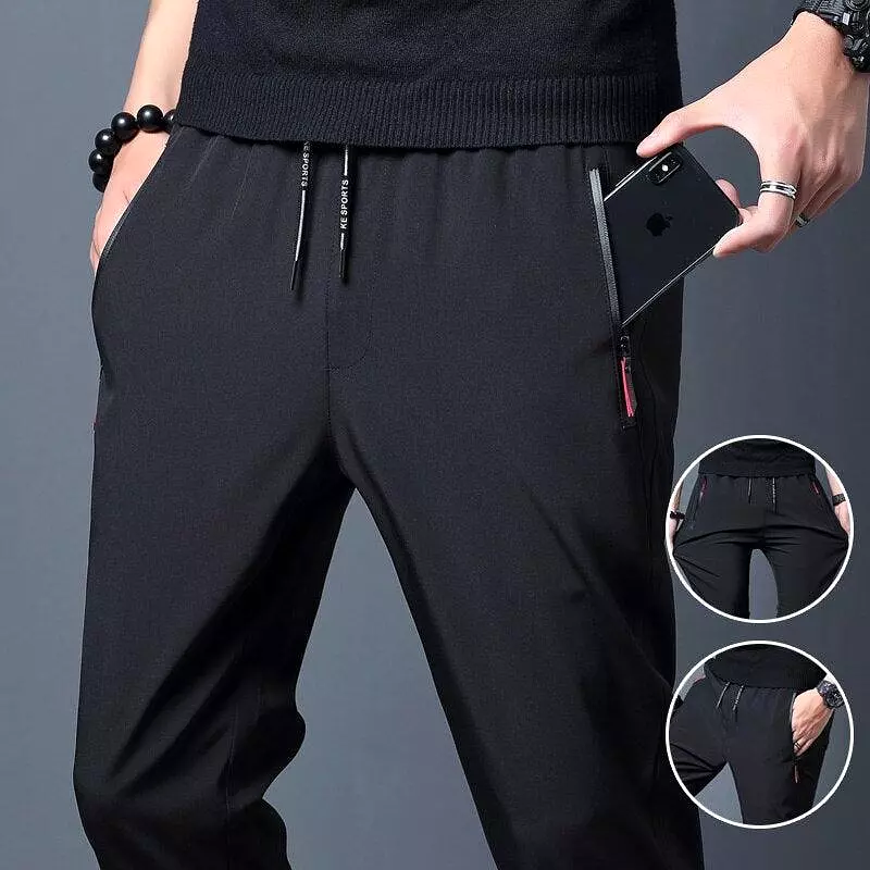 Men Casual Sweatpants - Stretch Slim Fit