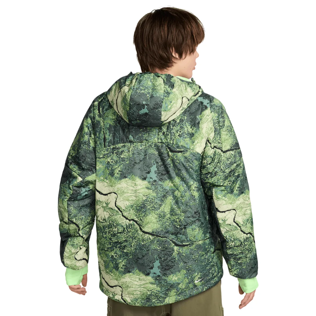 Men's Nike ACG Rope de Dope Allover Print Puffer Jacket - Vintage Green/Summit White