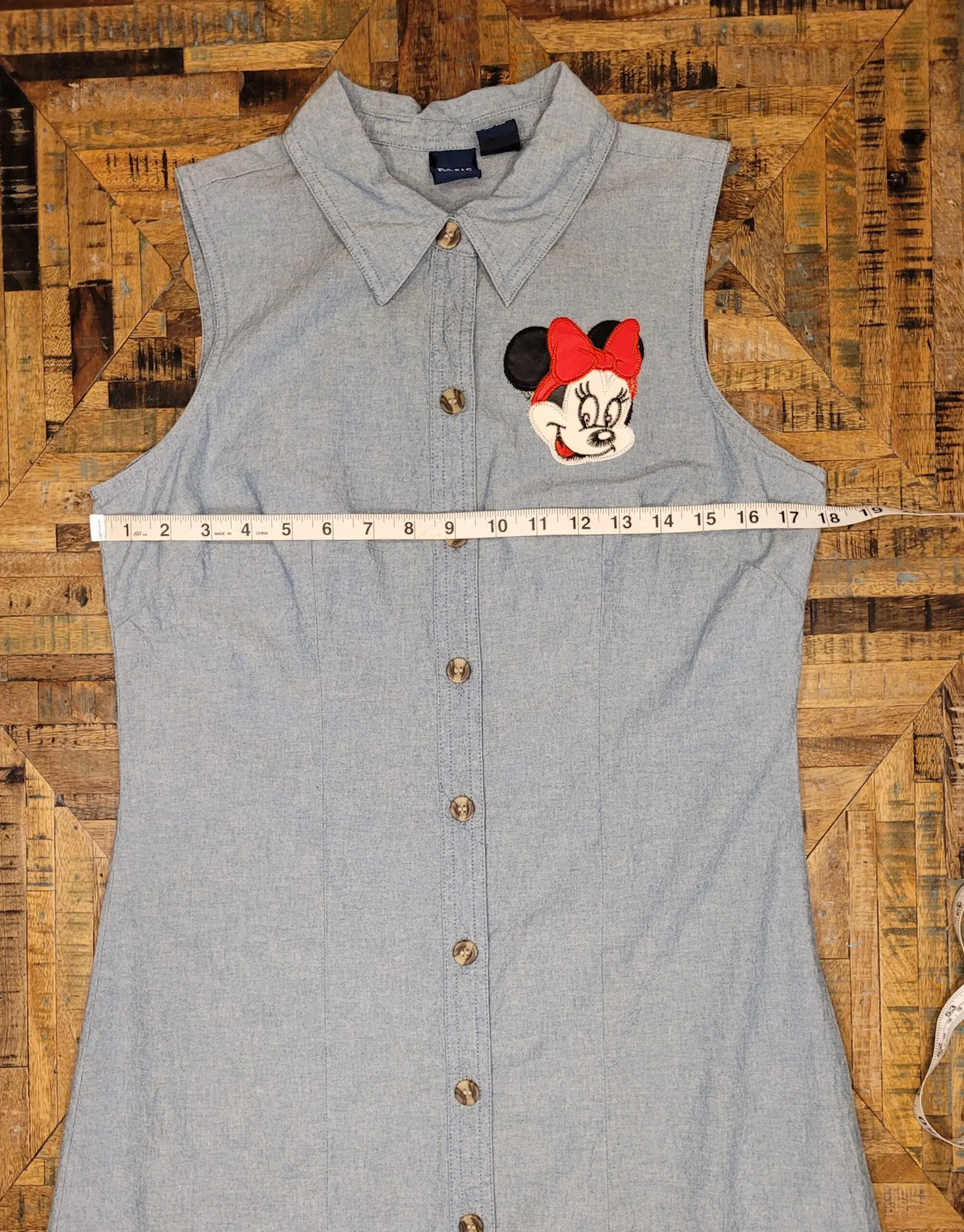 Mickey Mouse Vintage Upcycled Sleeveless Dress