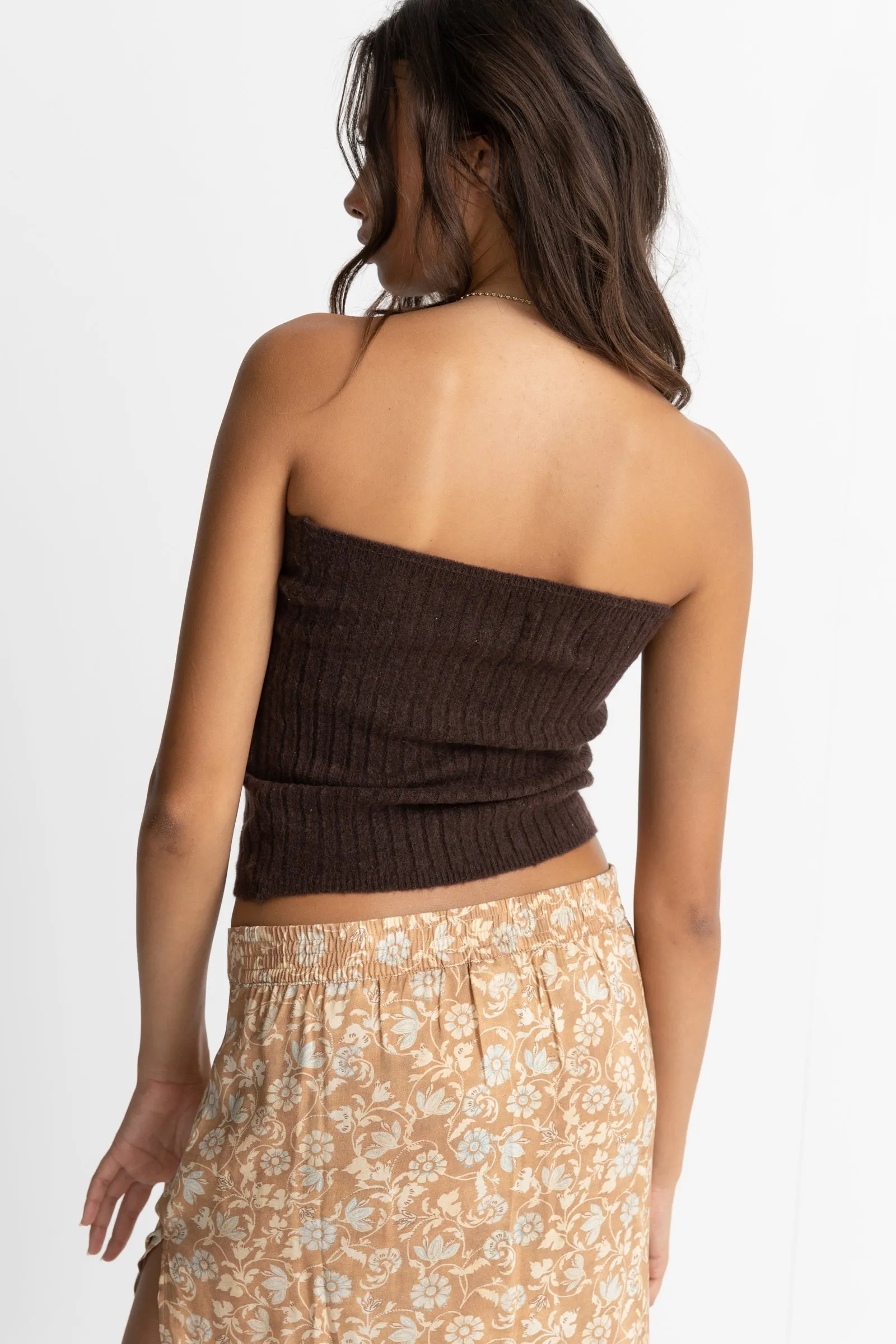 Mimi Knit Top Chocolate