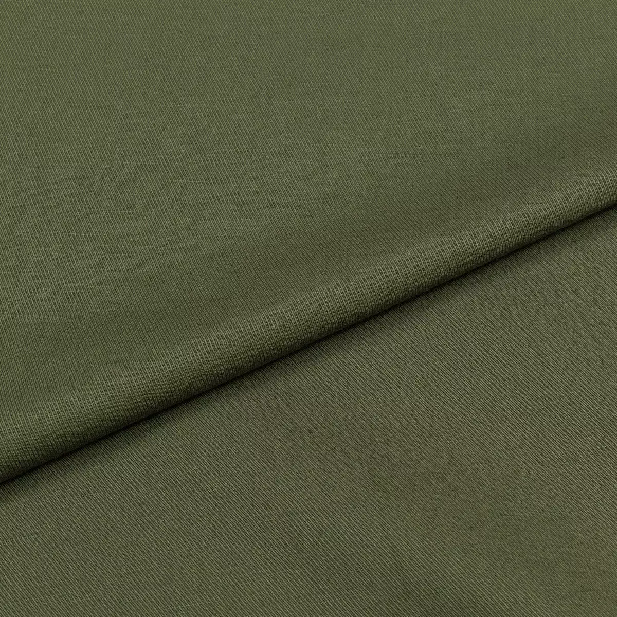 Monaco Olive Linen Blend Twill Shirt MSM0786