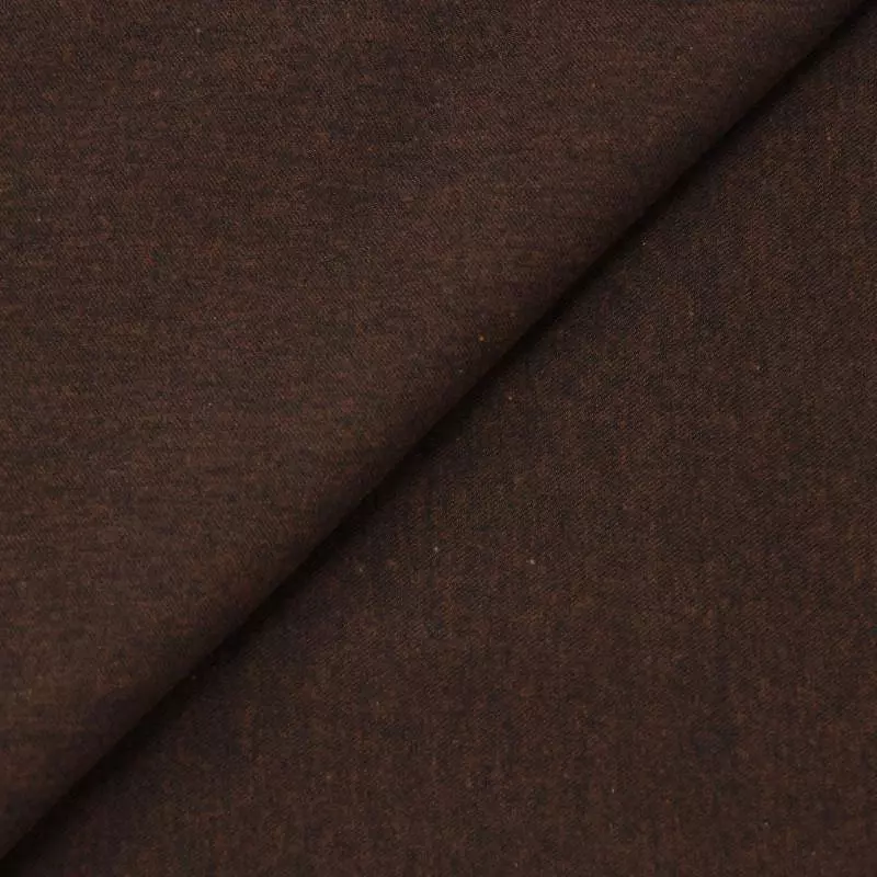 Monti Clark Melange Brown Brushed Cotton Shirt