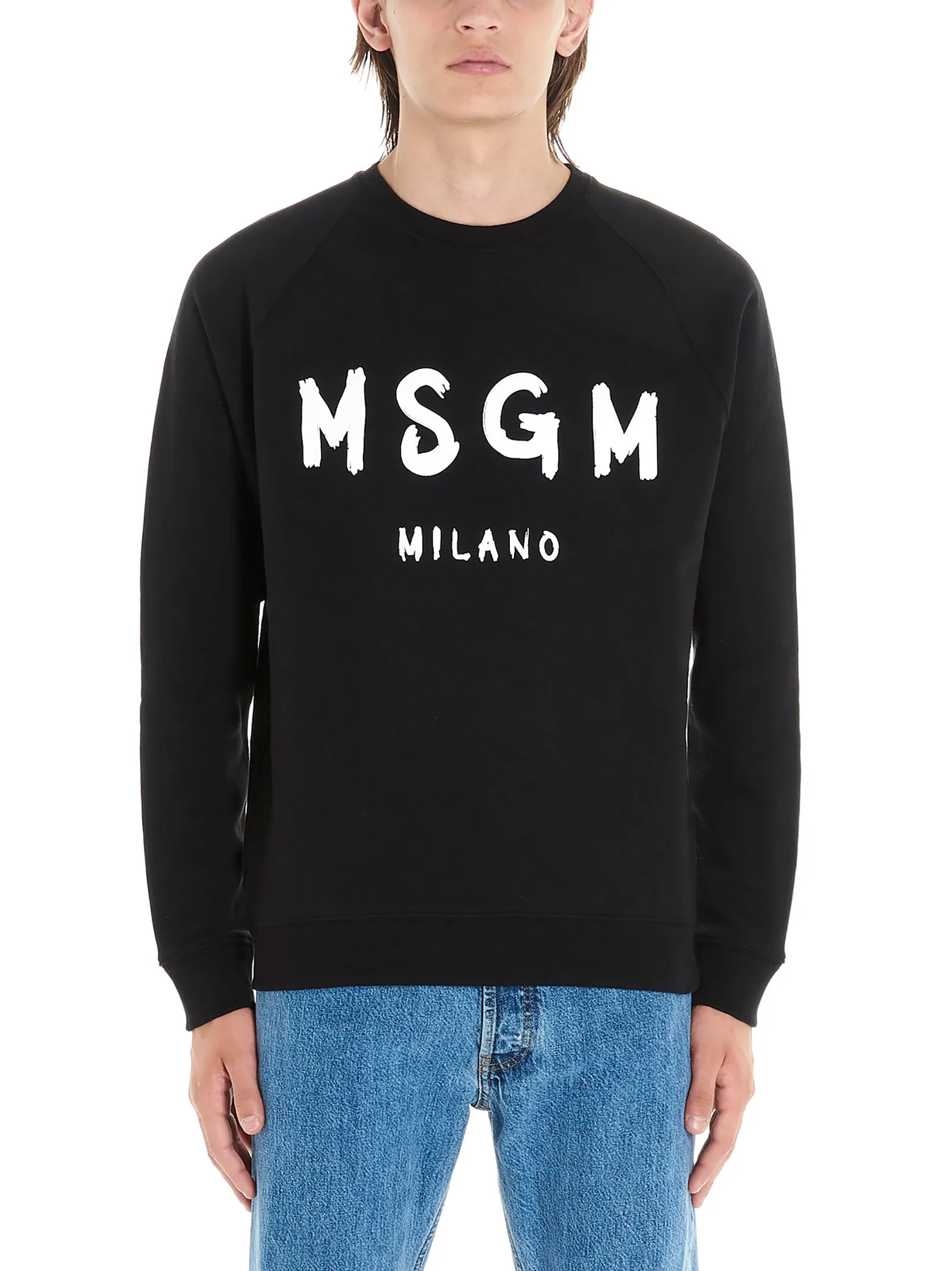 MSGM Logo Printed Crewneck Sweatshirt