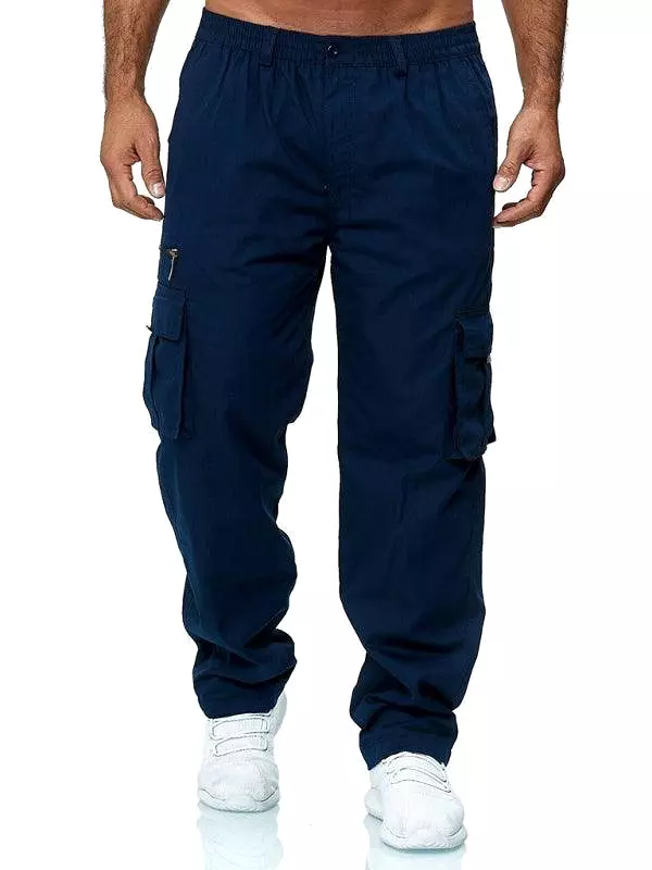 Multi-Pocket Loose Men Cargo Pants