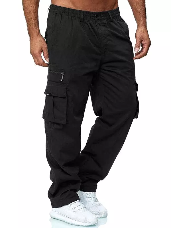 Multi-Pocket Loose Men Cargo Pants