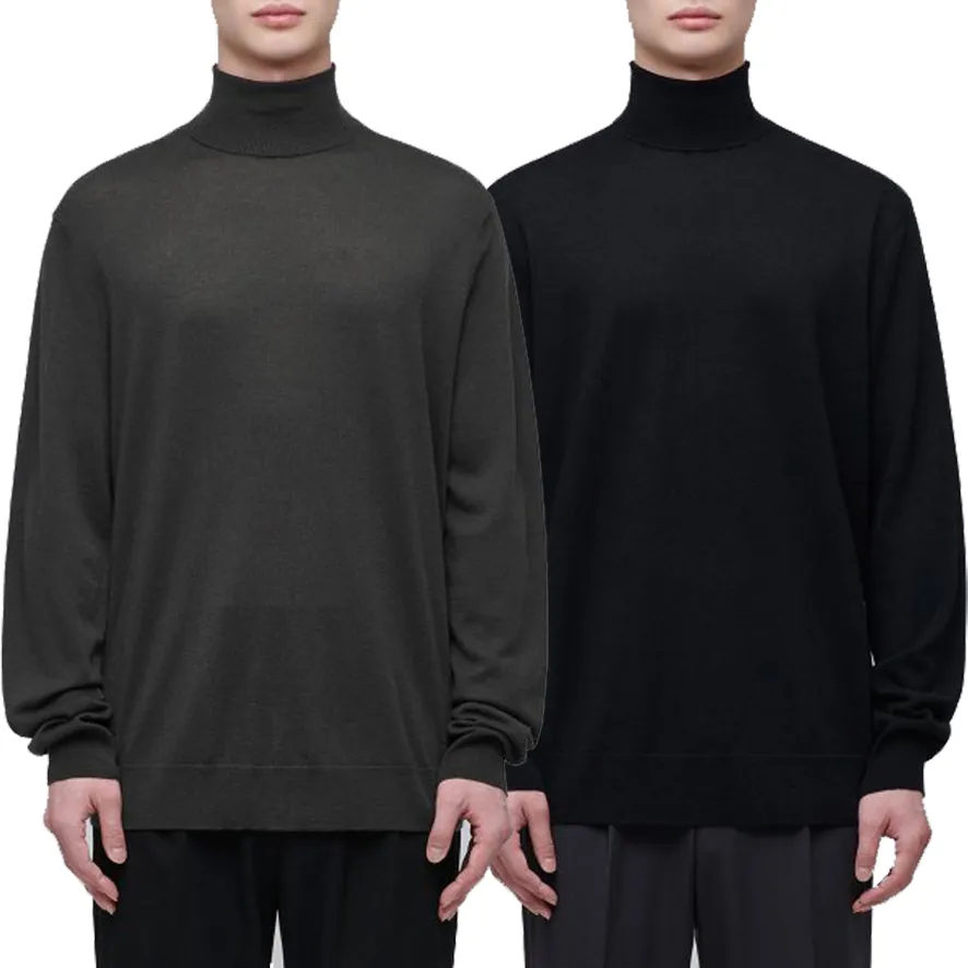 MUSINSA STANDARD  |Wool Nylon Street Style Long Sleeves Plain Sweaters