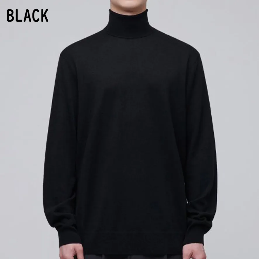 MUSINSA STANDARD  |Wool Nylon Street Style Long Sleeves Plain Sweaters