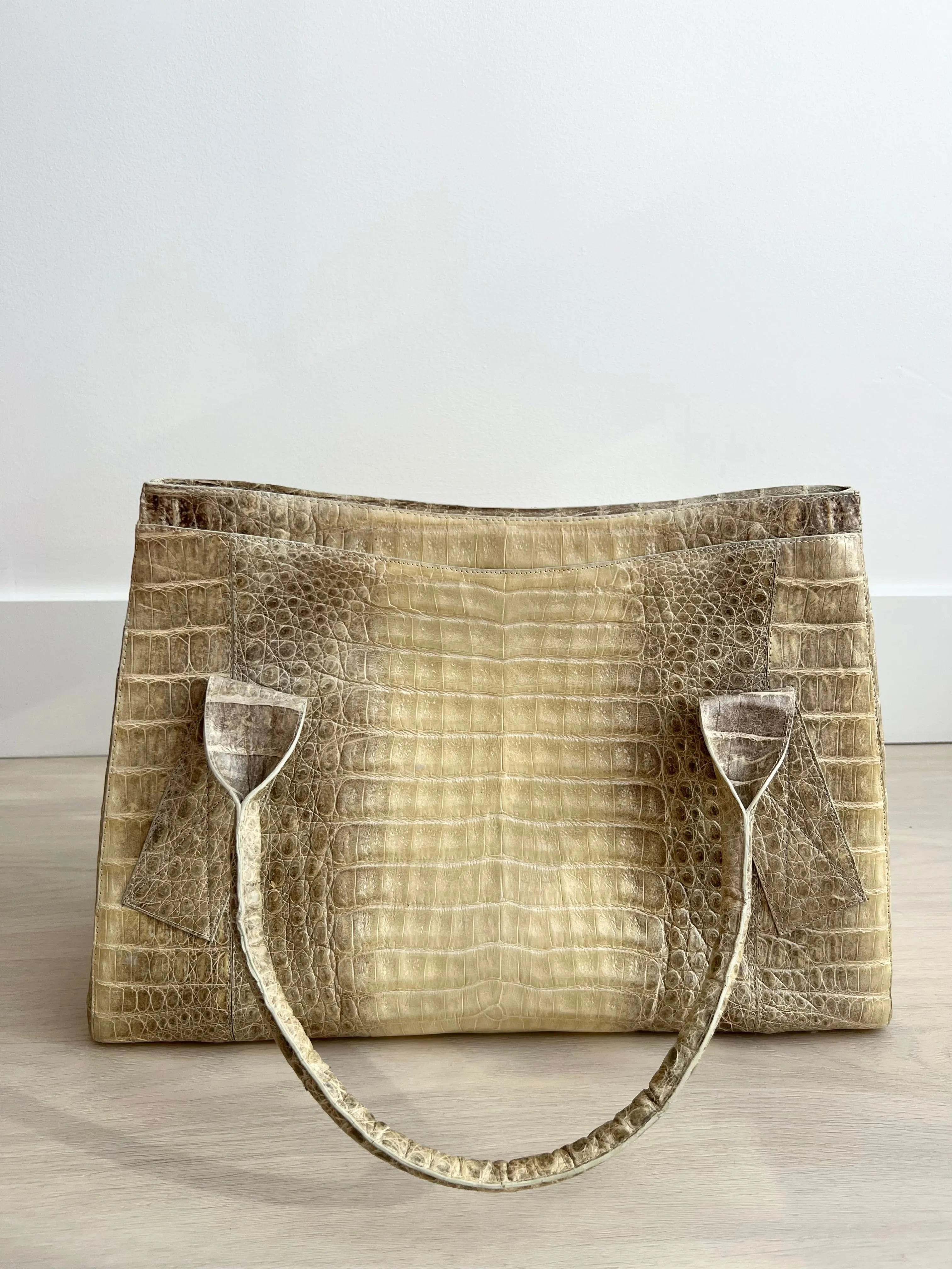 Nancy Gonzalez Crocodile Top Handle Bag