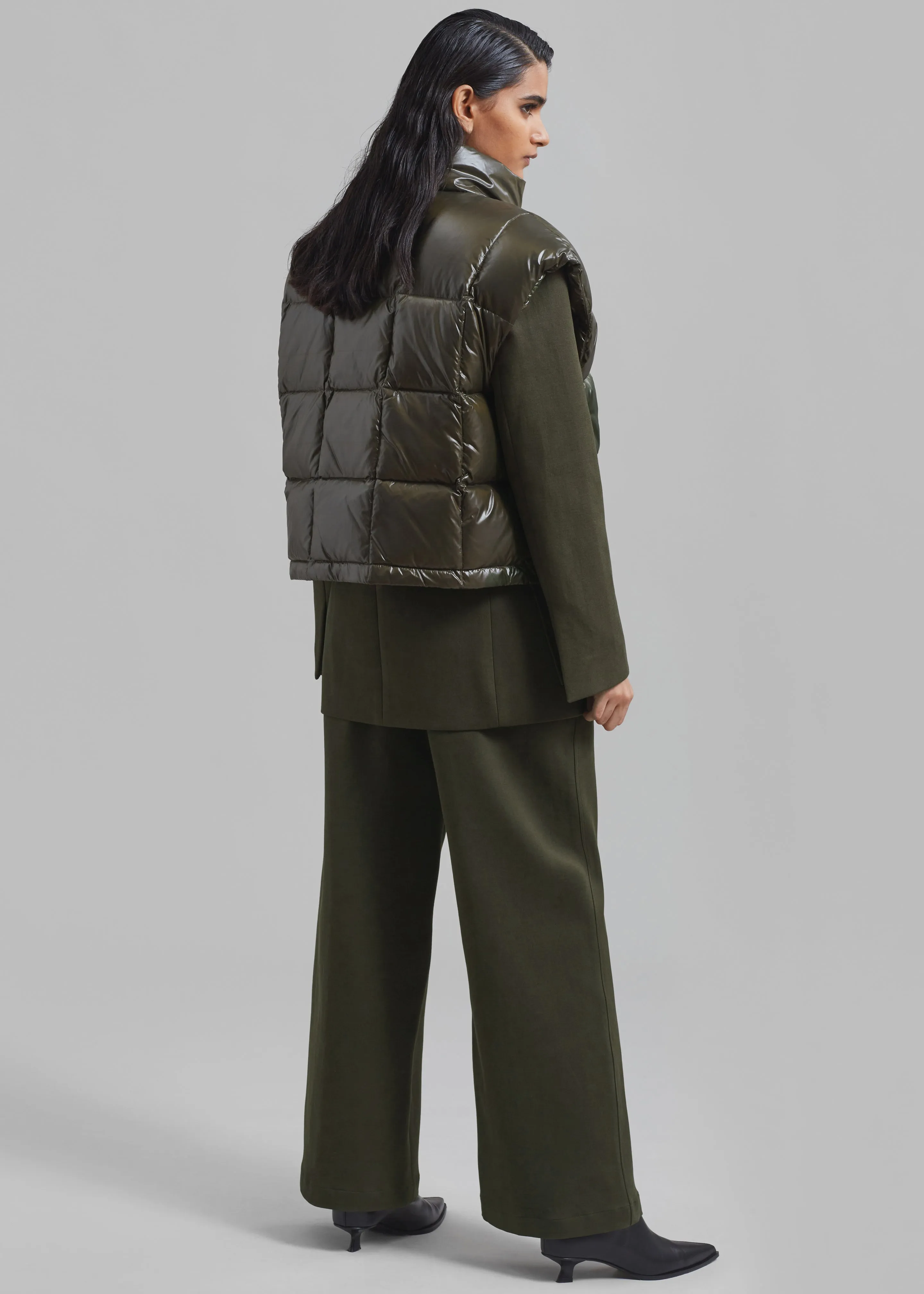 Naomi Puffer Vest - Olive