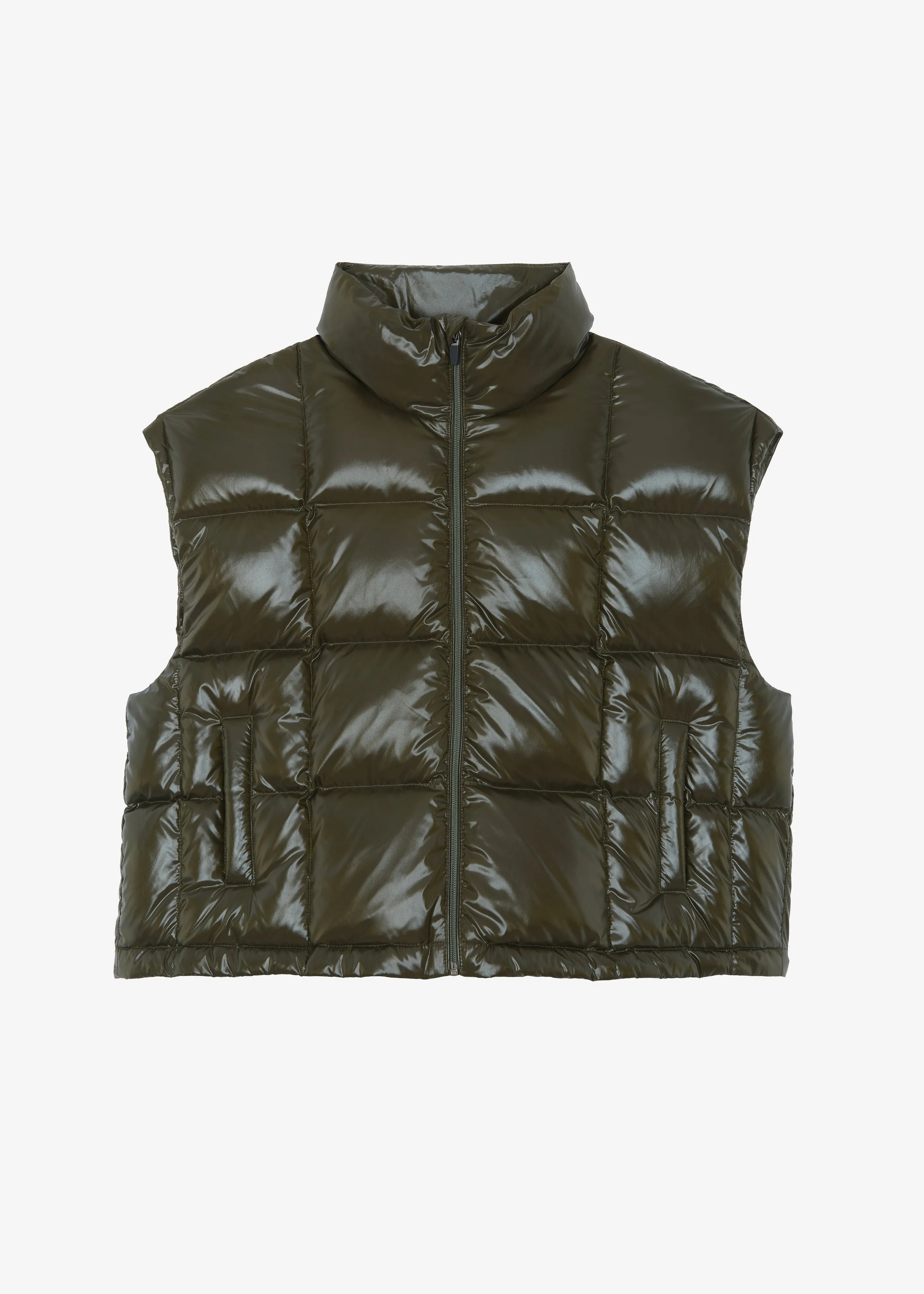 Naomi Puffer Vest - Olive