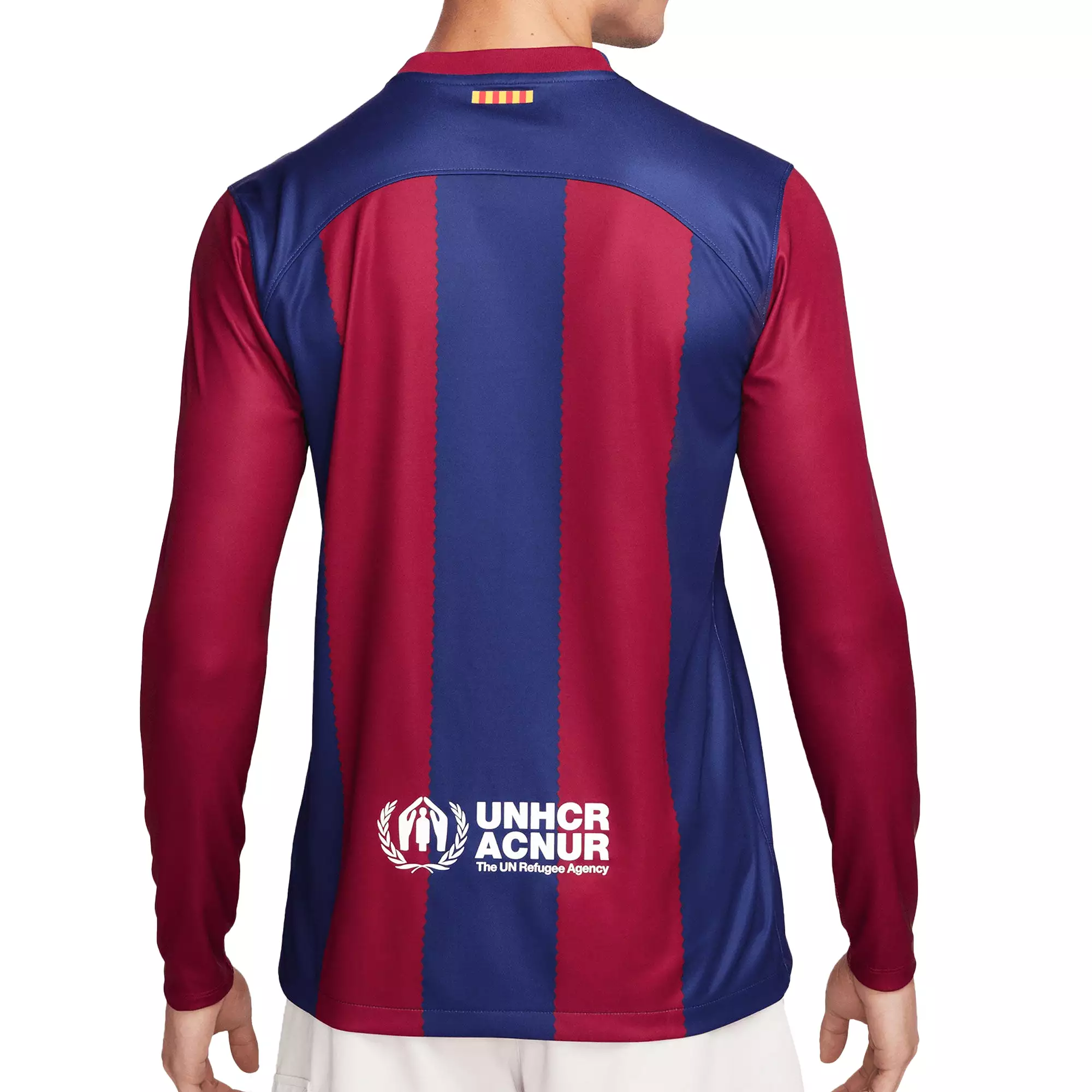 Nike Men's FC Barcelona 2023/24 Long Sleeve Home Jersey Red/Blue