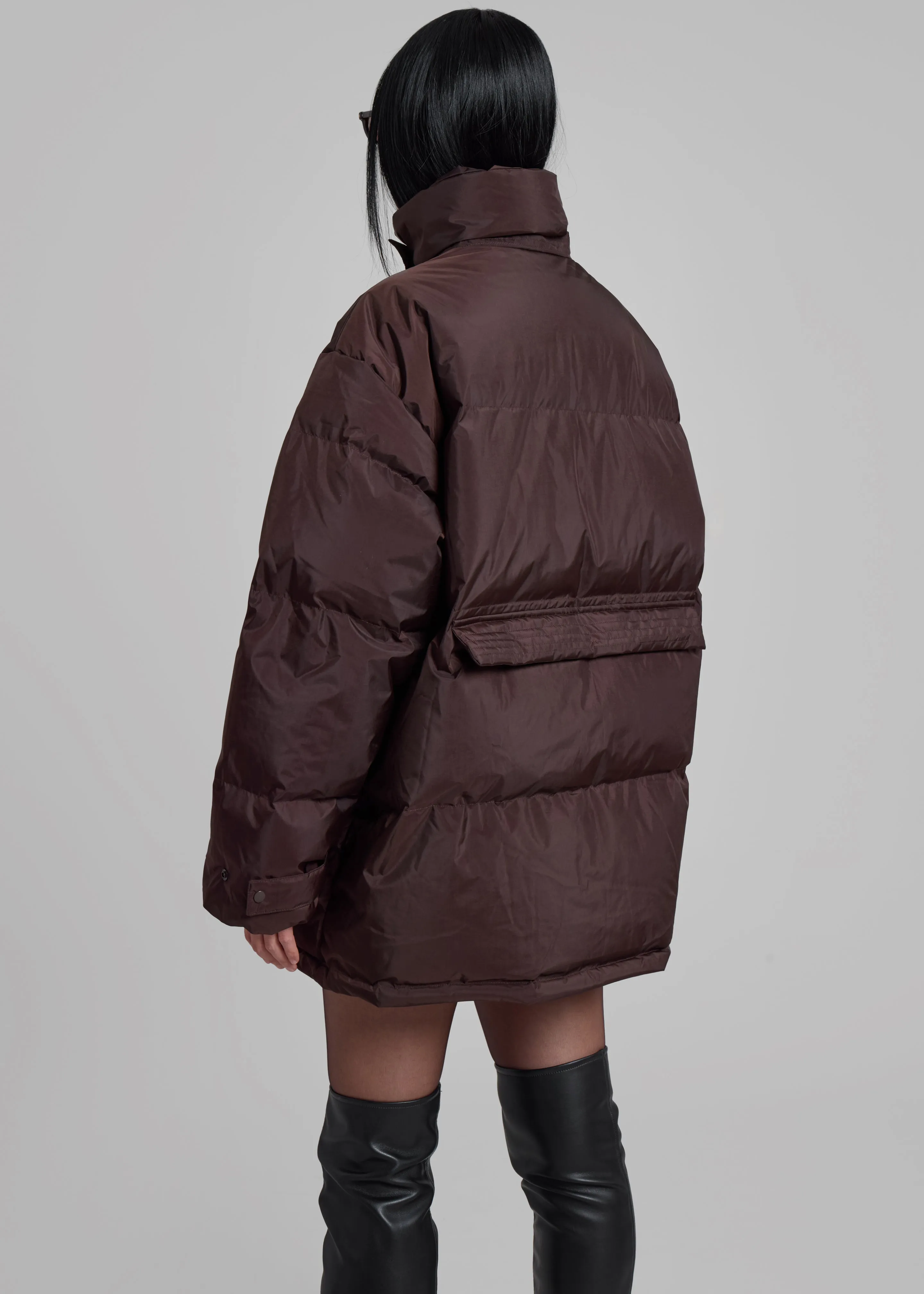 Nixa Puffer Jacket - Brown