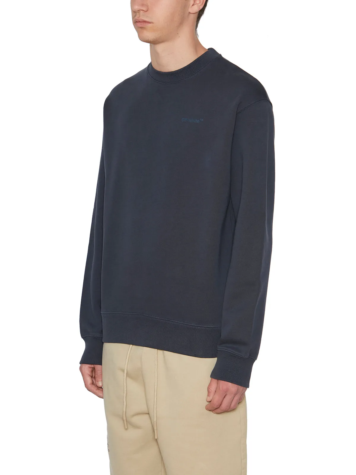 Off-White Diag Crewneck Long-Sleeved Sweatshirt