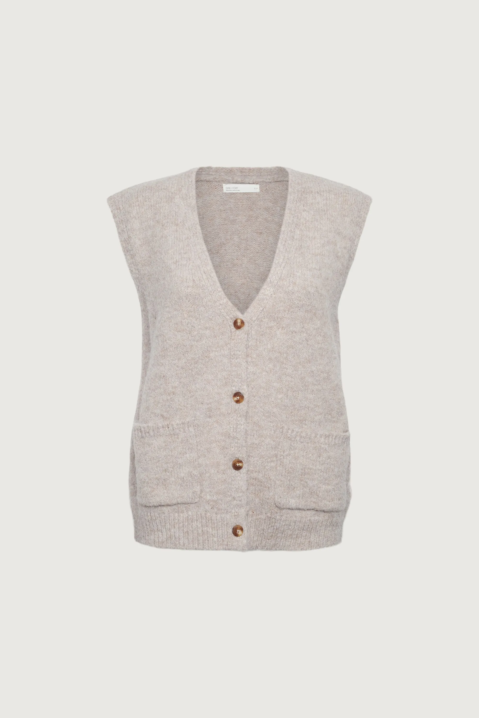 OVERSIZED BUTTON FRONT SWEATER VEST