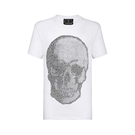 Philipp Plein Platinum Cut Round Neck SS Skull Men's T-Shirt