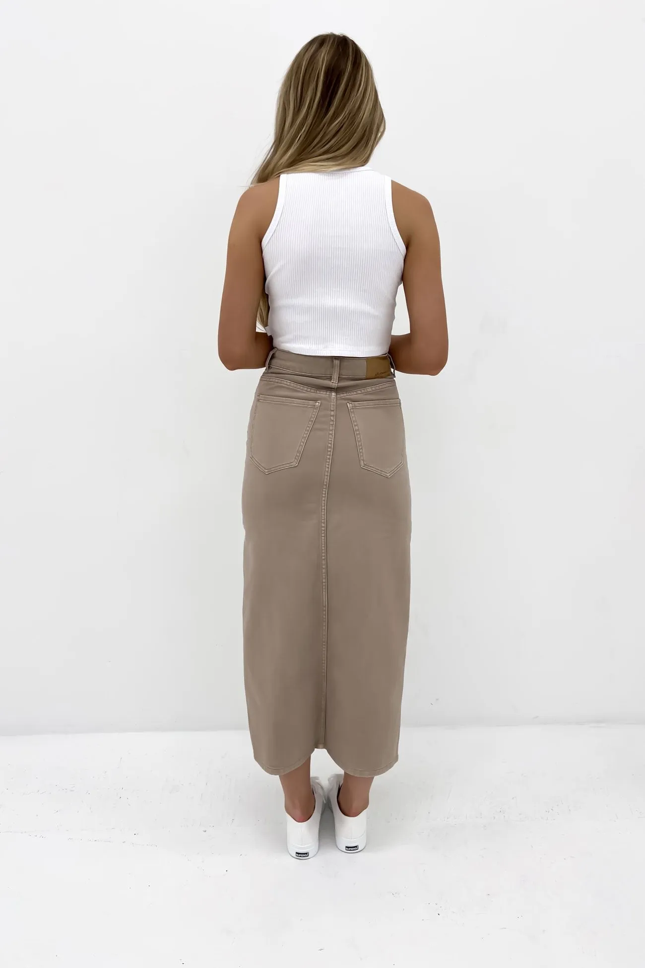 Pia Maxi Skirt Beige