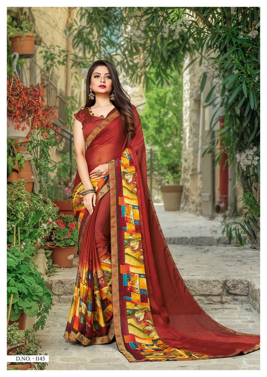 Priya Paridhi Presents Shambhunath Moss Fancy Designer Sarees