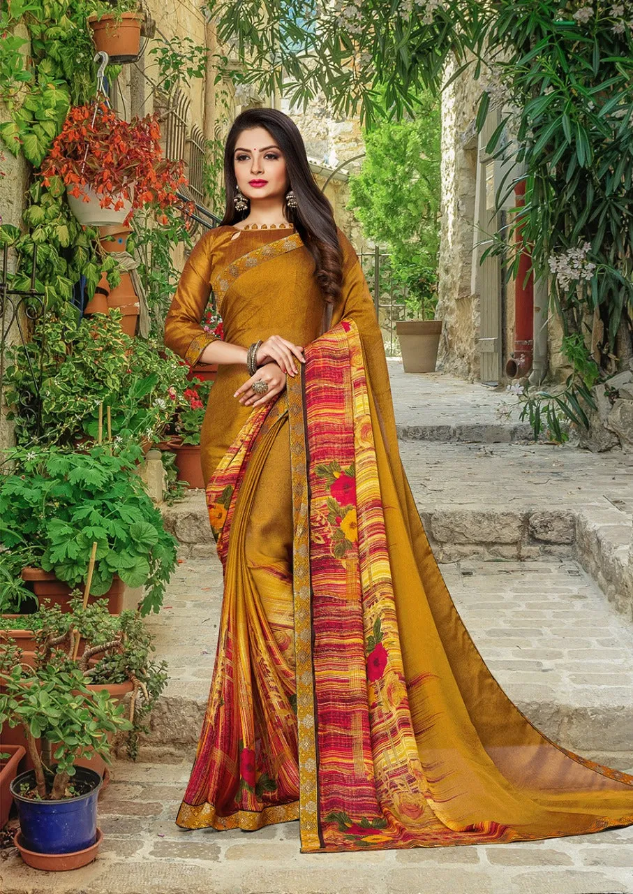 Priya Paridhi Presents Shambhunath Moss Fancy Designer Sarees