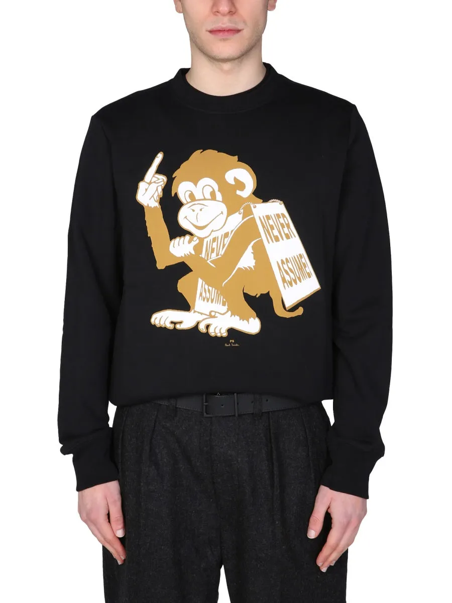 PS Paul Smith Prinetd Crewneck Sweatshirt