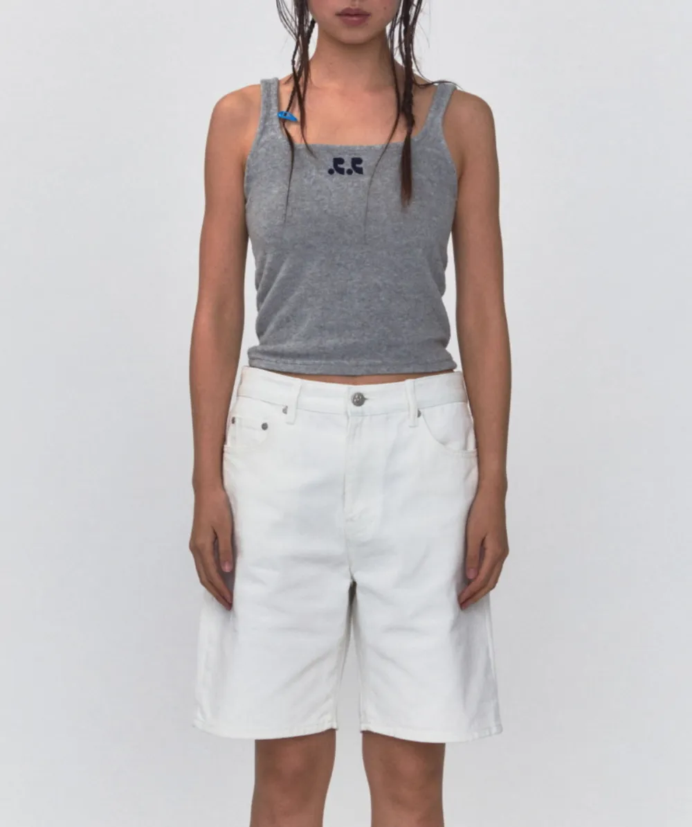 Rest & Recreation  |Sleeveless Street Style Plain Cotton Logo Tanks & Camisoles