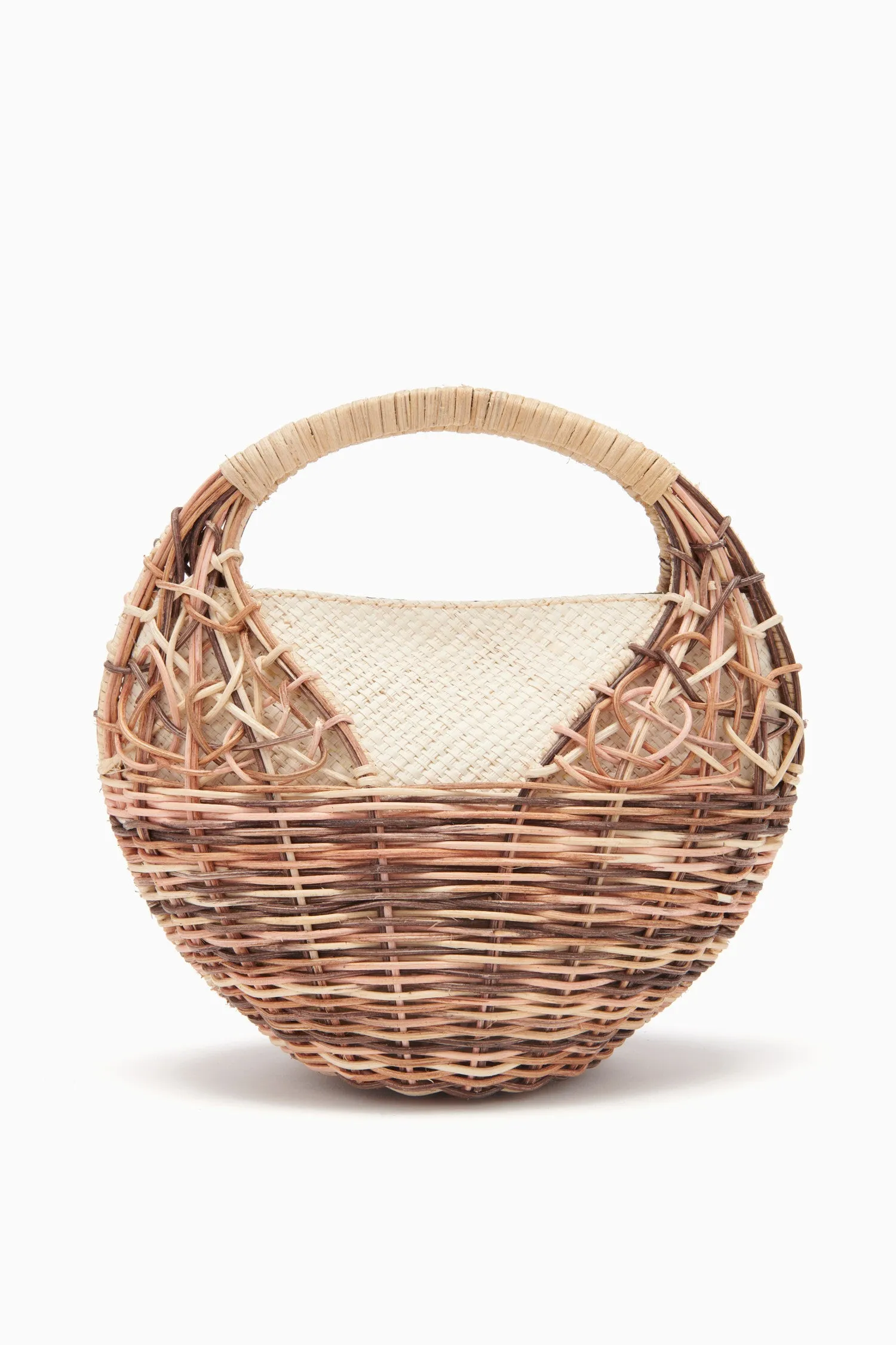 Seashell Wicker Bag - Driftwood