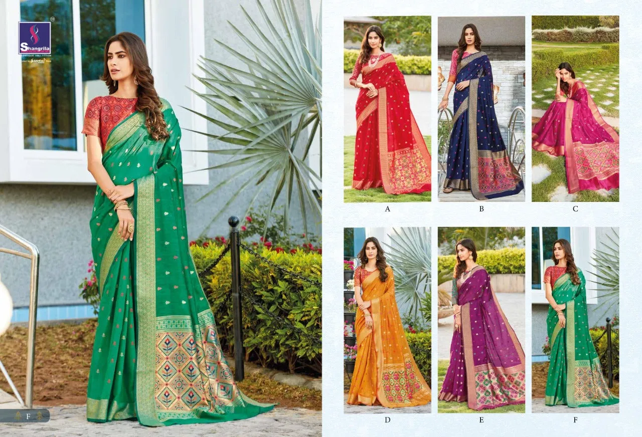 Shangrila Presents Ramaiya Silk Fancy Designer Sarees And Blouse