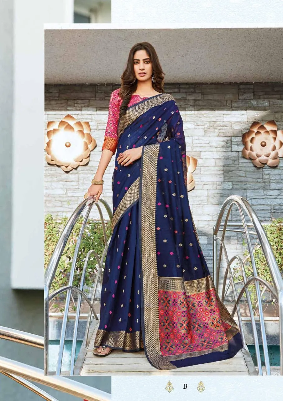 Shangrila Presents Ramaiya Silk Fancy Designer Sarees And Blouse