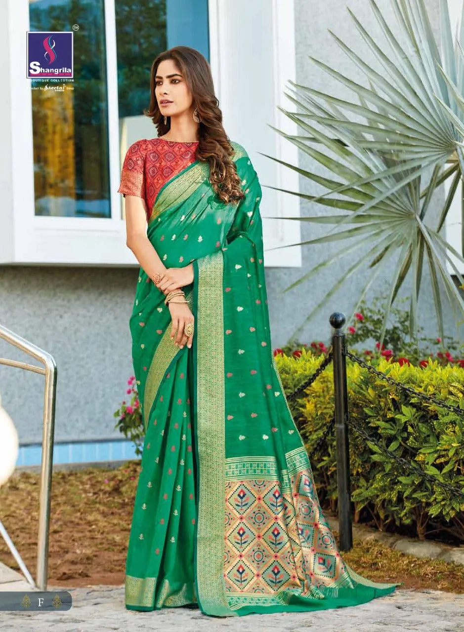 Shangrila Presents Ramaiya Silk Fancy Designer Sarees And Blouse