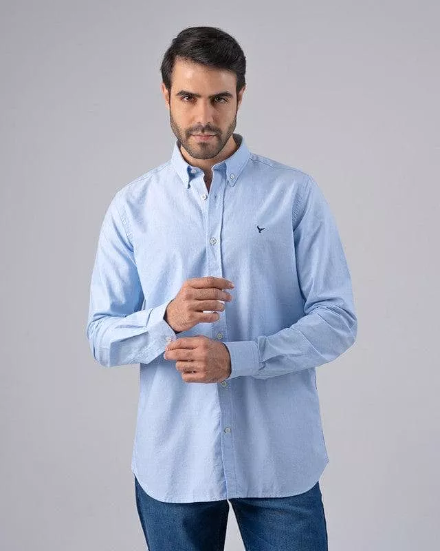 SLIM-FIT OXFORD SHIRT  - SKY BLUE