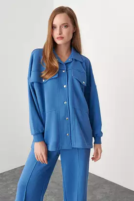 Solid Shirt With Flap Pockets