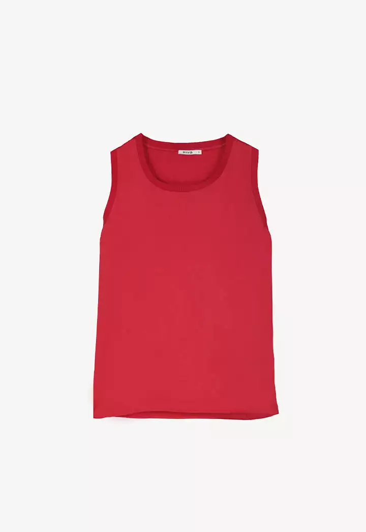 Solid Sleeveless Blouse