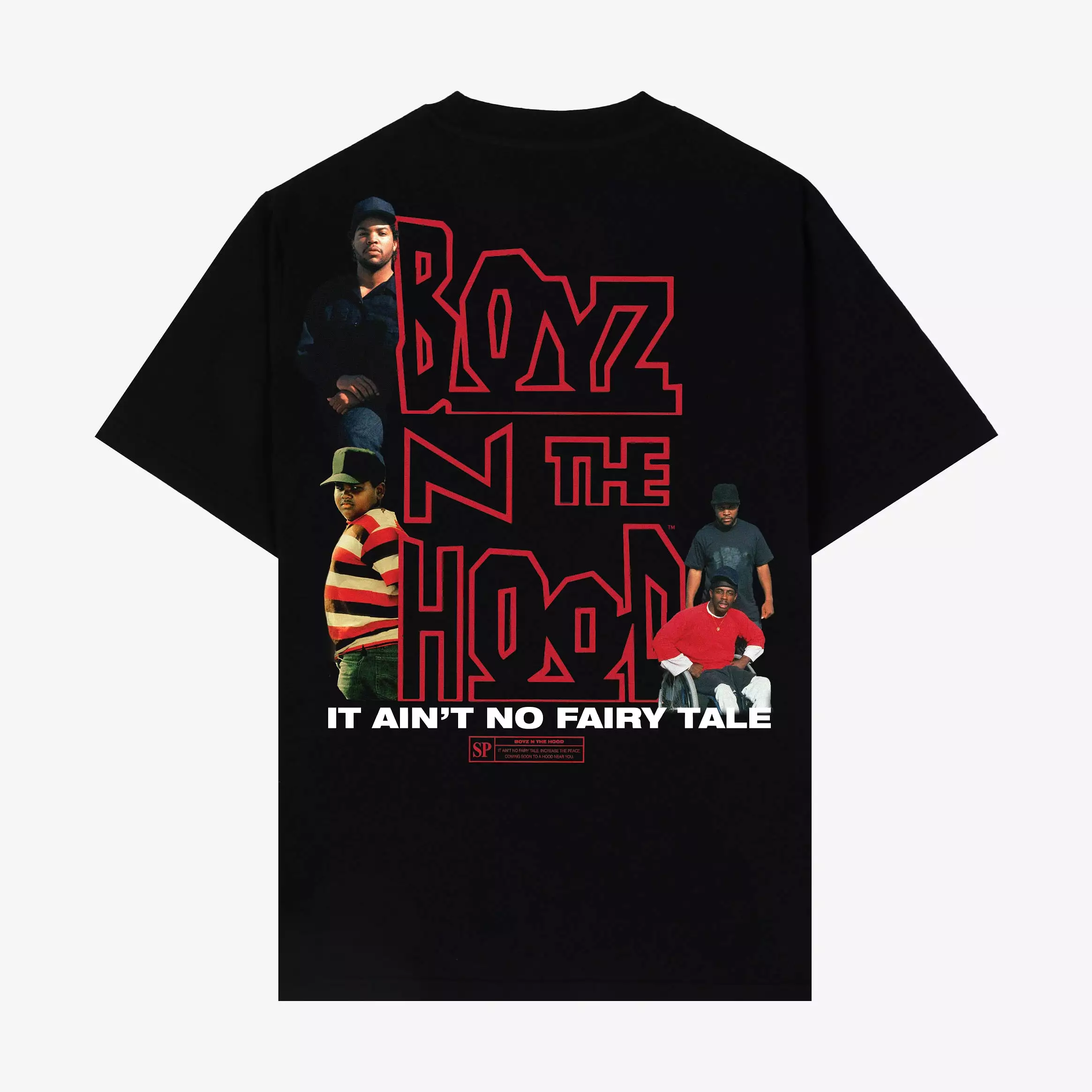 SP x Boyz N The Hood Doughboy Montage Mens Short Sleeve Shirt (Black/Red)