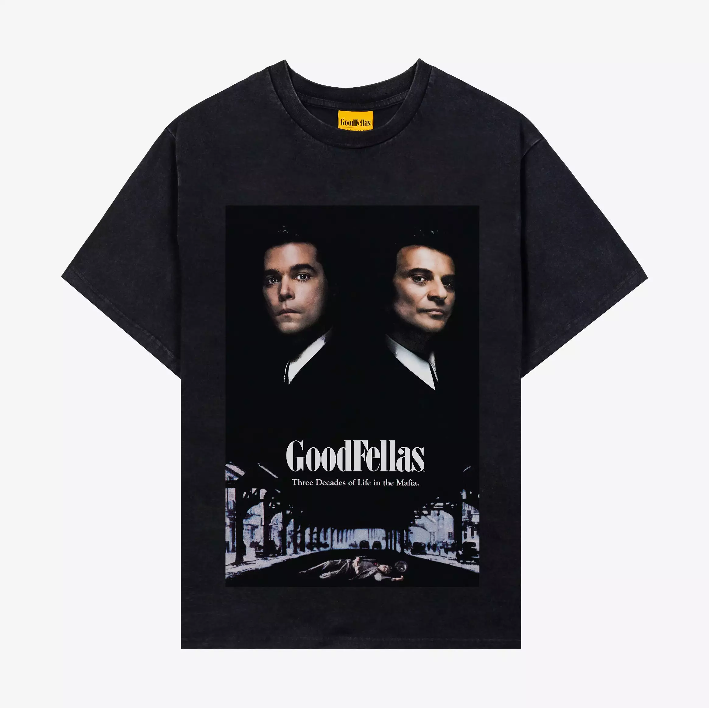 SP x Goodfellas Front Poster Art Mens Short Sleeve Shirt (Black)